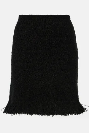 Chloé ChloÃ© High-rise fringed wool-blend miniskirt