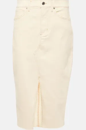 VERONICA BEARD Breves denim midi skirt