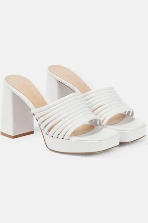 Gianvito Rossi Lena 95 leather mules