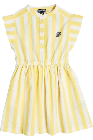 Vilebrequin Embroidered striped cotton dress
