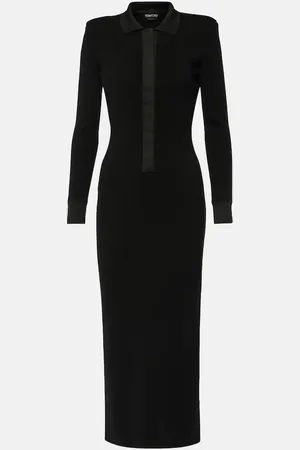 Tom Ford Wool and silk-blend maxi dress