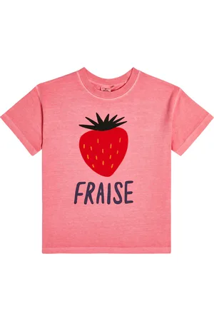 Jelly Mallow Fraise printed cotton T-shirt