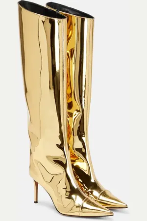 ALEXANDRE VAUTHIER Alex 85 metallic knee-high boots