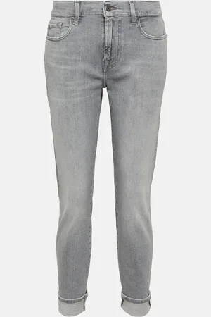 7 for all Mankind Mid-rise slim jeans