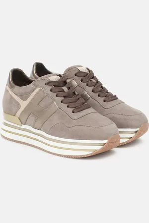 Hogan Midi leather platform sneakers