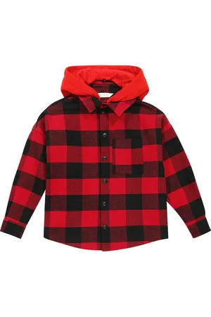 Palm Angels Checked cotton shirt jacket