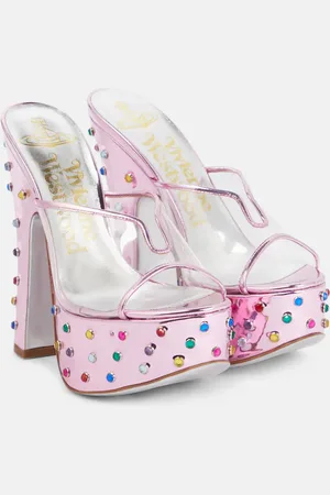 Vivienne Westwood Candy embellished leather platform mules