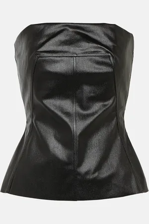 Rick Owens Lido coated denim corset