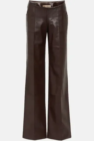 AYA MUSE Faux leather wide-leg pants