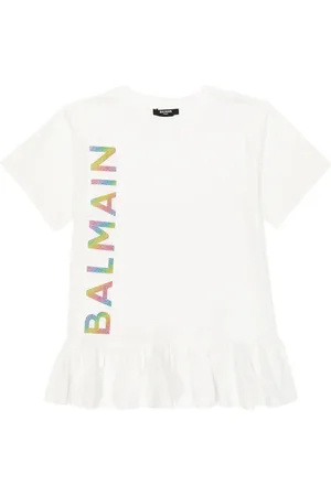 Balmain Logo cotton jersey dress