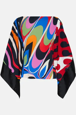 Puccini Patchwork draped blouse
