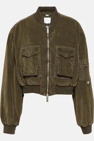 BLUMARINE Velvet bomber jacket
