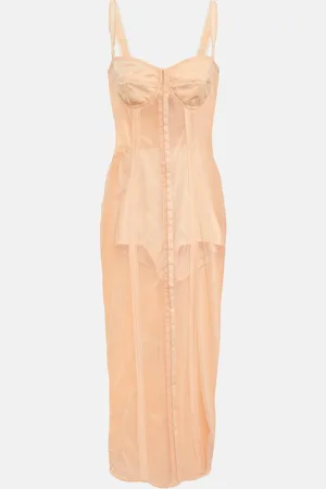 Dolce & Gabbana X Kim semi-sheer midi dress