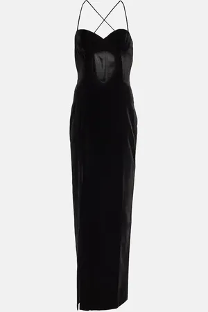Alessandra Rich Cutout velvet gown