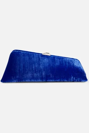 The Attico Long Night velvet clutch