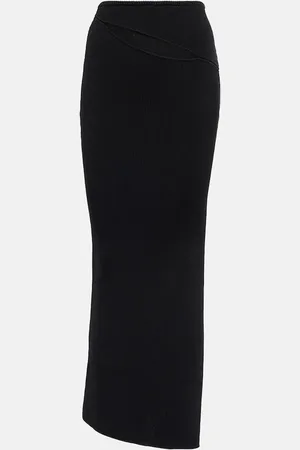 CHRISTOPHER ESBER Cutout ribbed-knit maxi skirt