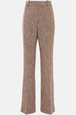 Chloé ChloÃ© Mid-rise wide-leg tweed pants