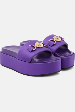 VERSACE Medusa Biggie satin platform slides