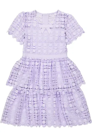 Self-Portrait Petal lace dress