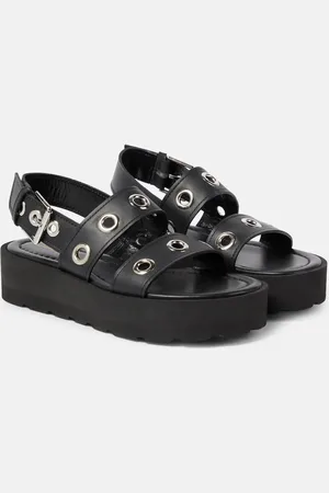Gianvito Rossi Leather platform sandals
