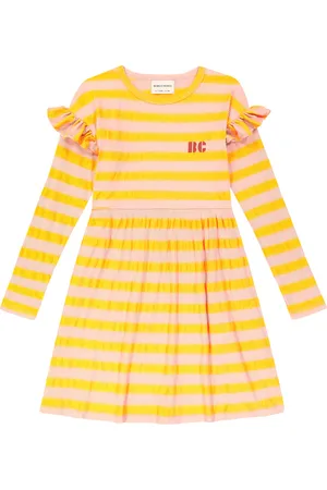 Bobo Choses Striped ribbed jersey dress