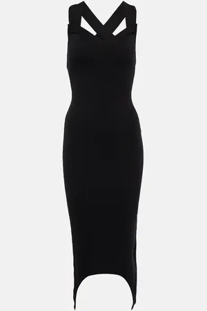 Patou Curve wool-blend midi dress