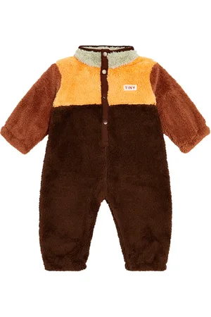 Tiny Cottons Baby Colorblock fleece onesie