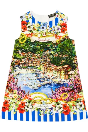 Dolce & Gabbana Portofino printed cotton-blend dress