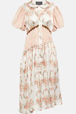 Simone Rocha Patchwork floral midi dress