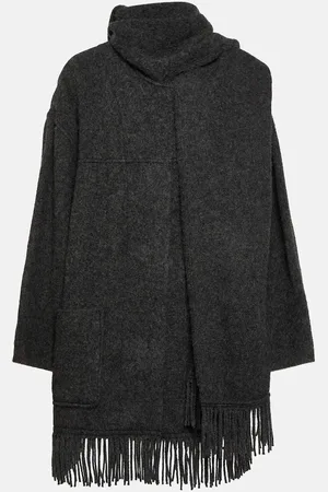 Marant Etoile Faty wool-blend scarf coat