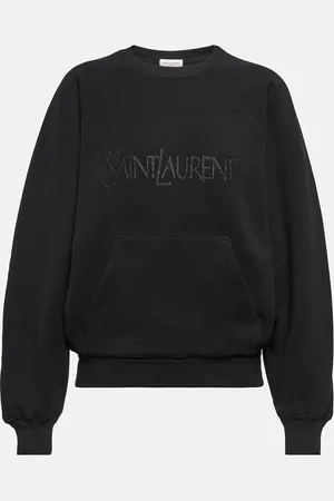 Saint Laurent Logo cotton sweatshirt