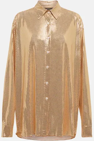 Oseree OsÃ©ree Disco metallic shirt