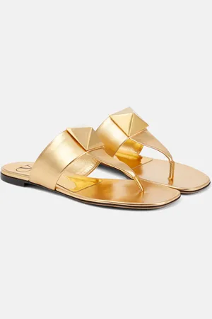 VALENTINO GARAVANI One Stud leather thong sandals
