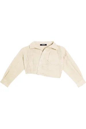 Jacquemus La Chemise Mejean linen and cotton top