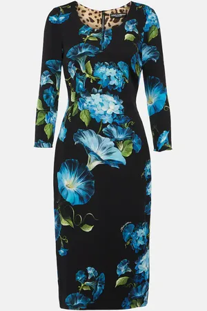 Dolce & Gabbana Floral silk-blend midi dress