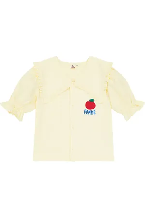 Jelly Mallow Embroidered cotton blouse