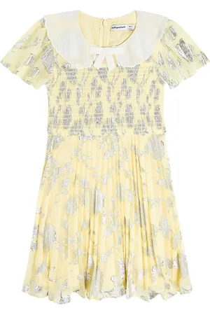Self-Portrait Metallic jaquard chiffon dress