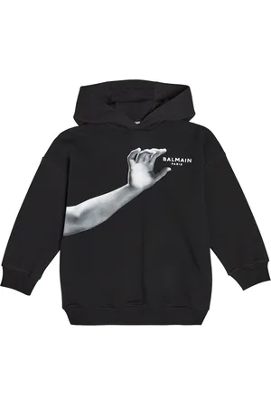 Balmain Printed cotton hoodie
