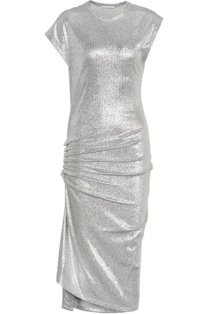 Paco rabanne Metallic jersey dress