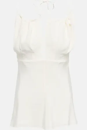 Totême Gathered silk top