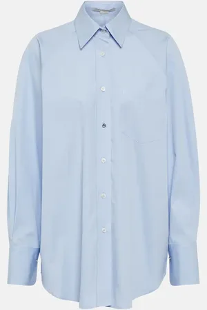 Stella McCartney Puffed-sleeve cotton shirt