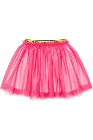 OFF-WHITE Logo tulle skirt