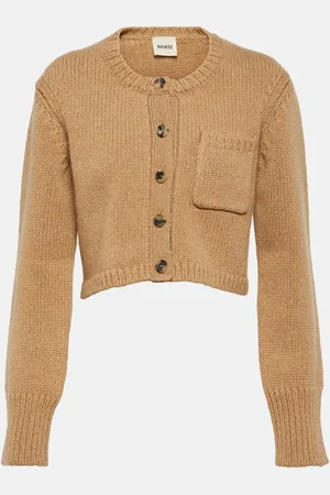 Khaite Lavan cropped cashmere cardigan