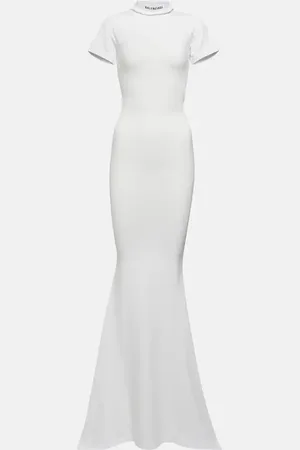 Balenciaga Cotton-blend T-shirt maxi dress
