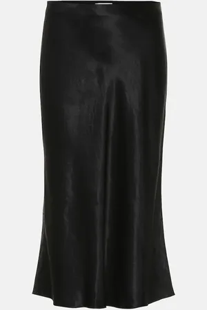 Vince Satin slip midi skirt