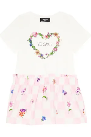 VERSACE Logo cotton dress