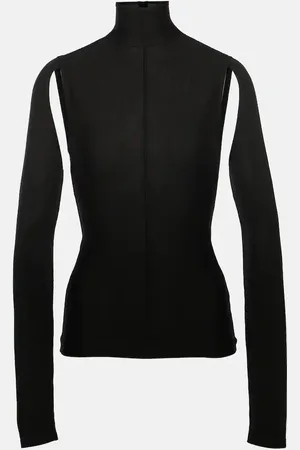 Khaite Marlowe virgin wool turtleneck top