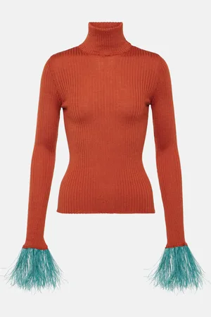 La DoubleJ High Kick cashmere and silk top