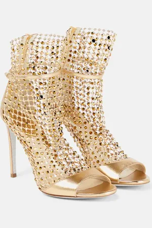 RENE CAOVILLA Galaxia embellished leather sandals