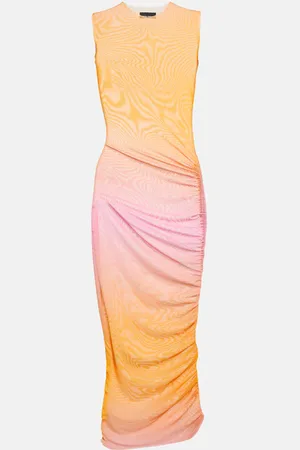 Louisa Ballou Ruched midi dress
